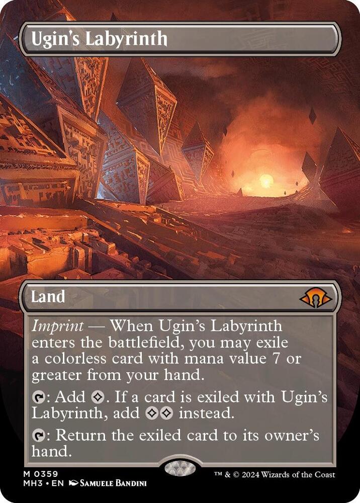 Ugin's Labyrinth (Borderless) 359 card from Modern Horizons 3