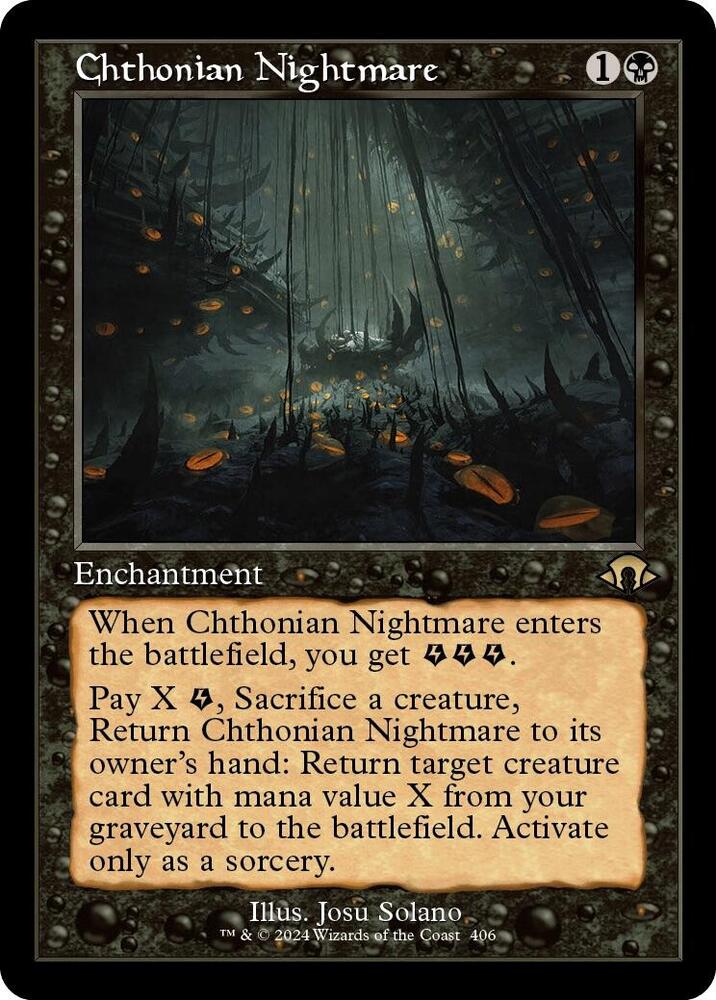 Chthonian Nightmare (Retro Frame) 406 card from Modern Horizons 3