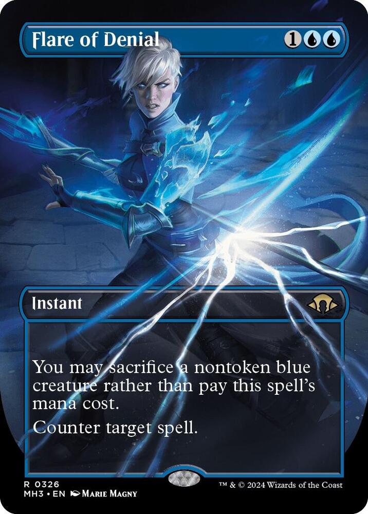 Flare of Denial (Borderless) 326 card from Modern Horizons 3