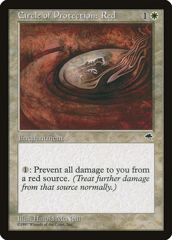 Circle of Protection: Red 11 card from Tempest
