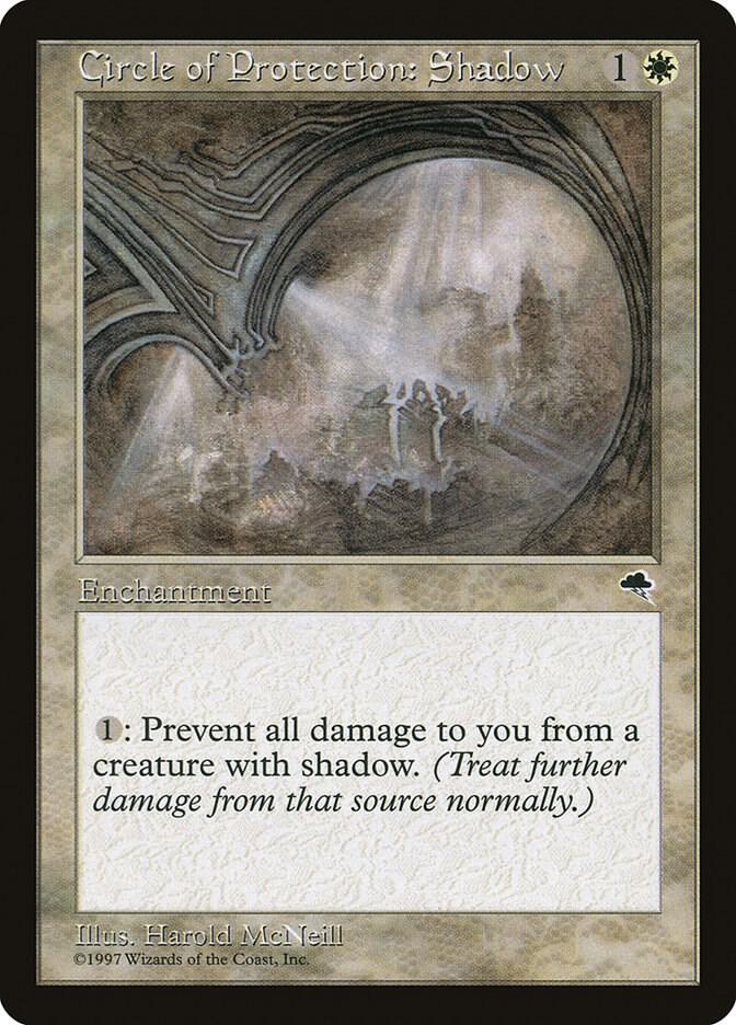 Circle of Protection: Shadow 12 card from Tempest