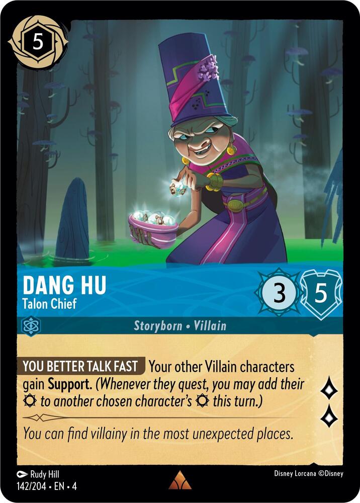 Dang Hu - Talon Chief 142/204 card from Ursula's Return