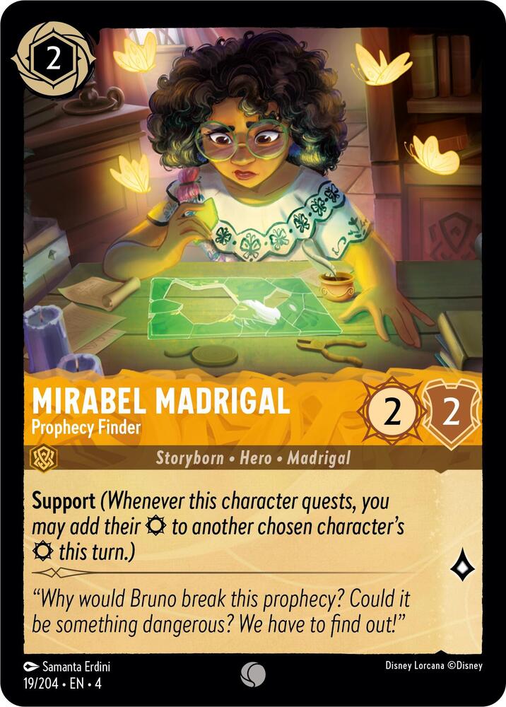 Mirabel Madrigal - Prophecy Finder 19/204 card from Ursula's Return