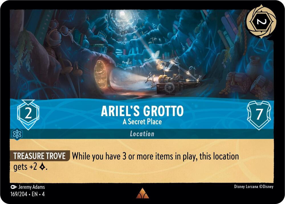 Ariel's Grotto - A Secret Place 169/204 card from Ursula's Return
