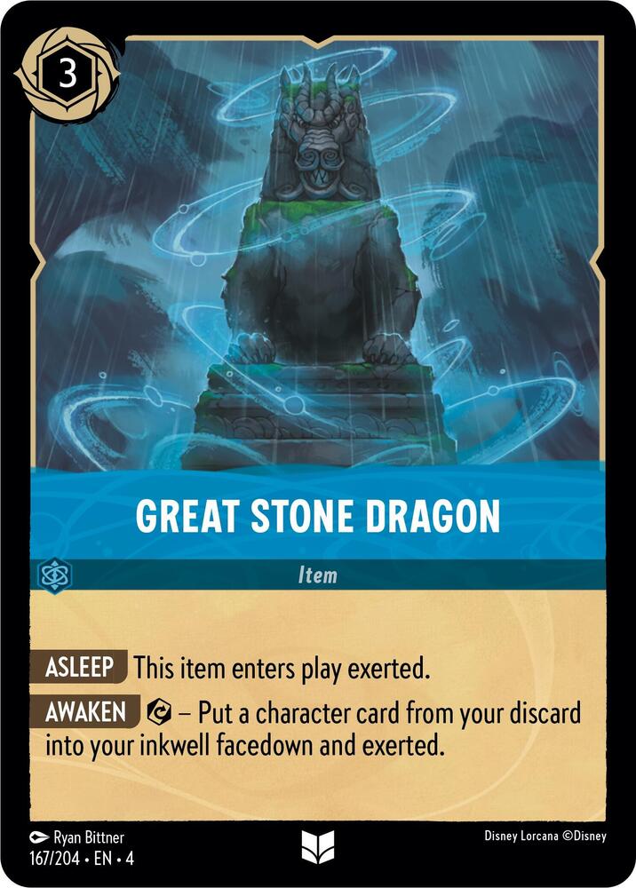 Great Stone Dragon 167/204 card from Ursula's Return