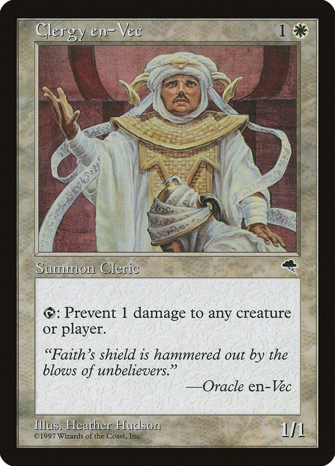 Clergy en-Vec 14 card from Tempest