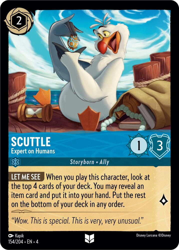 Scuttle - Expert on Humans 154/204 card from Ursula's Return