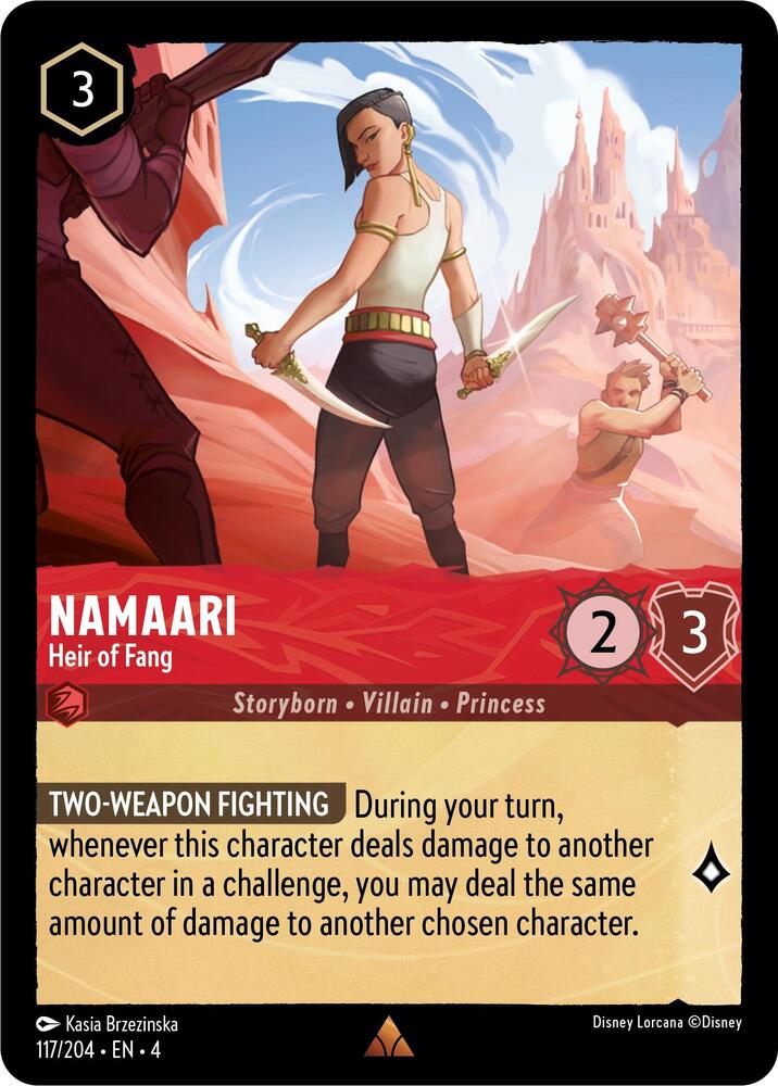 Namaari - Heir of Fang 117/204 card from Ursula's Return