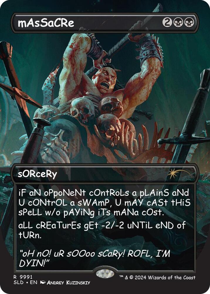 mAsSaCRe 9991 card from Secret Lair Drop Series