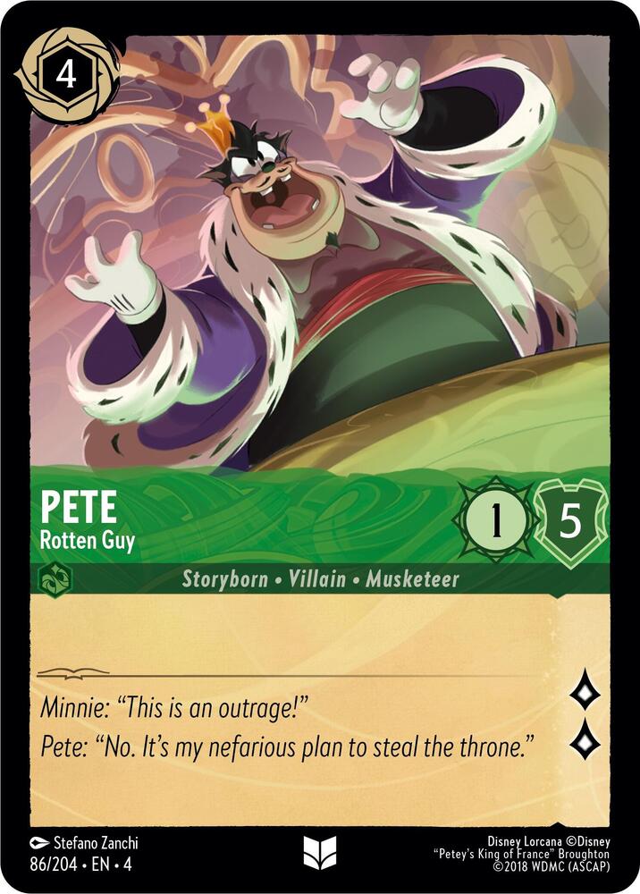 Pete - Rotten Guy 86/204 card from Ursula's Return