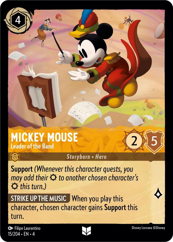 Mickey Mouse - Leader of the Band 15/204 card from Ursula's Return