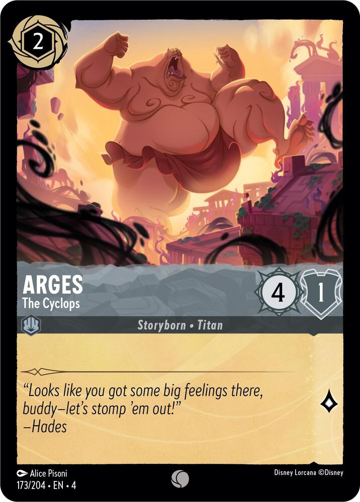 Arges - The Cyclops 173/204 card from Ursula's Return