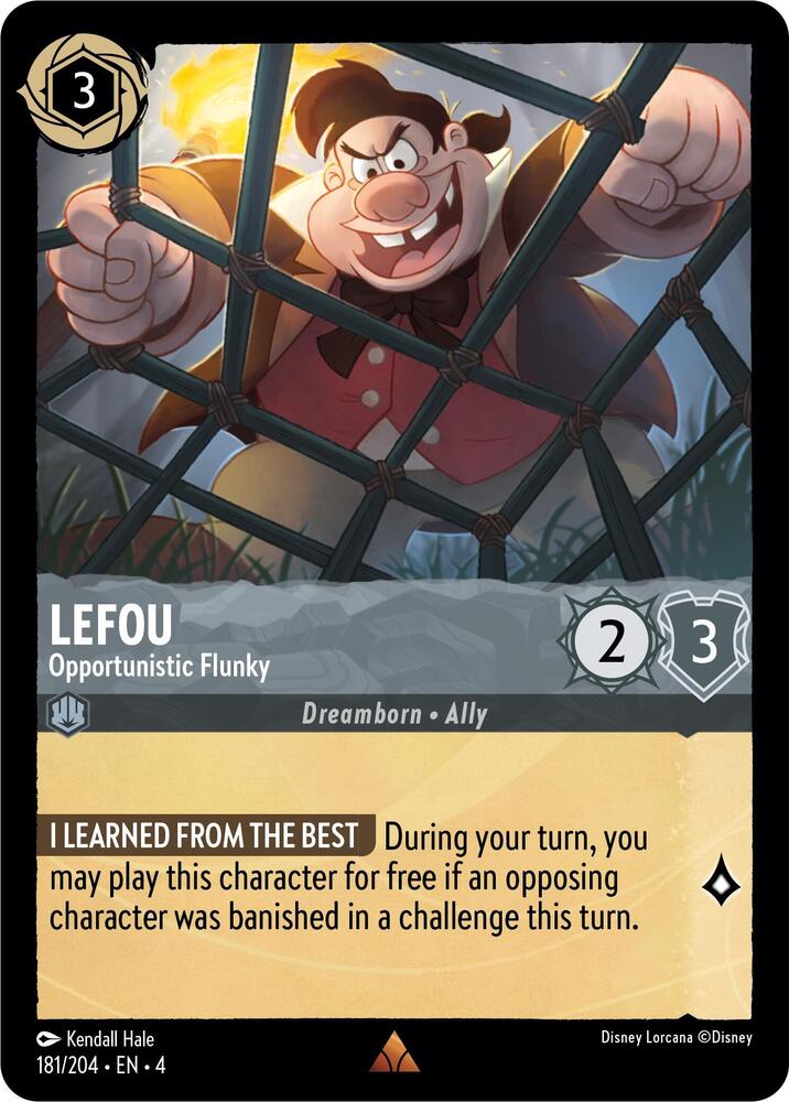 LeFou - Opportunistic Flunky 181/204 card from Ursula's Return