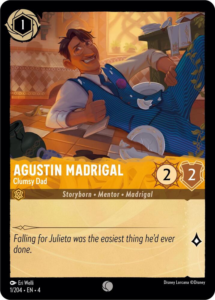 Agustin Madrigal - Clumsy Dad 1/204 card from Ursula's Return