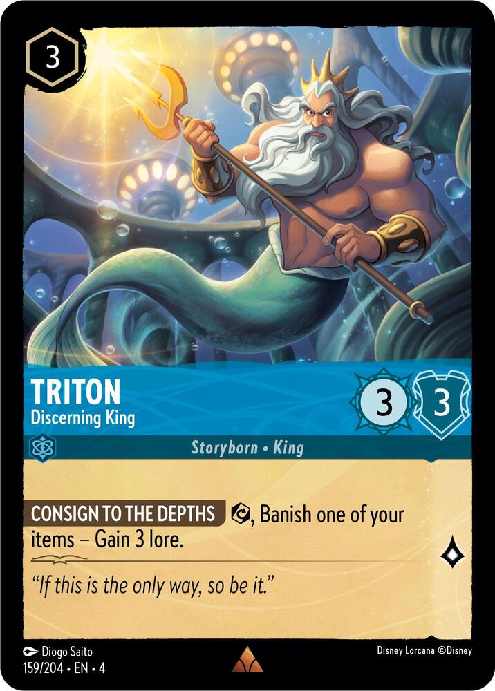 Triton - Discerning King 159/204 card from Ursula's Return