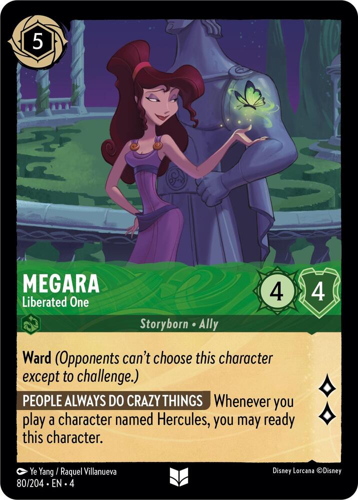 Megara - Liberated One 80/204 card from Ursula's Return