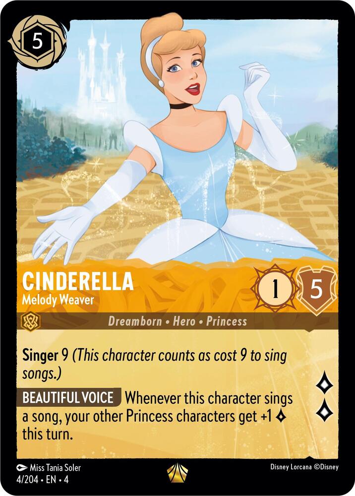 Cinderella - Melody Weaver 4/204 card from Ursula's Return