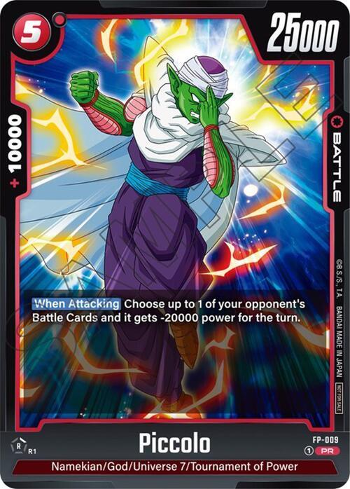 Piccolo FP-009 card from Fusion World Promotion Cards and Packs