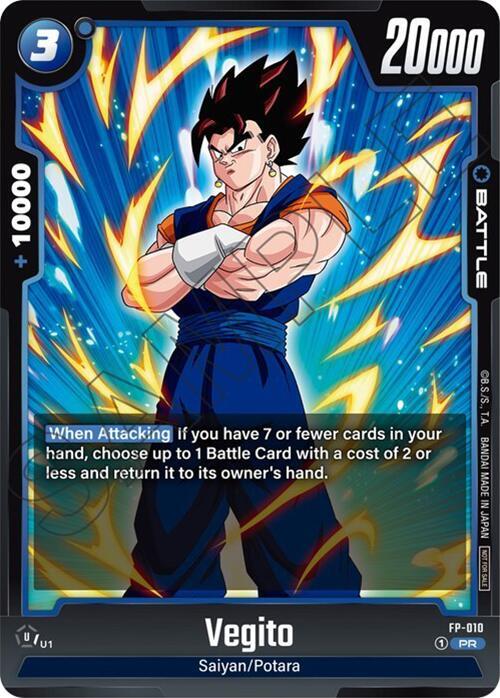 Vegito FP-010 card from Fusion World Promotion Cards and Packs