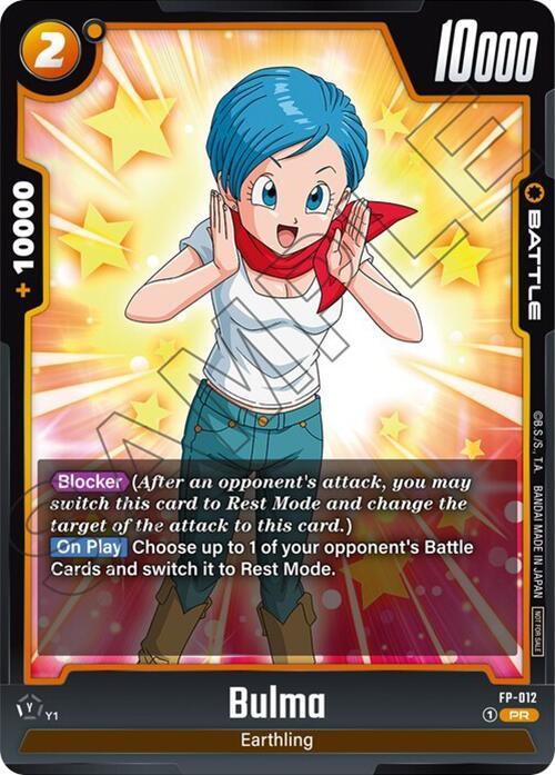 Bulma FP-012 card from Fusion World Promotion Cards and Packs