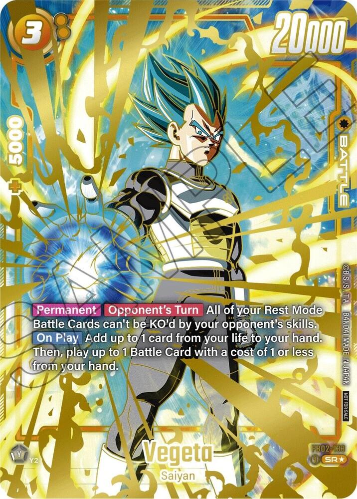 Vegeta (Championship 2024-2025 Regionals) FB02-133 card from Tournament and Championship Promos