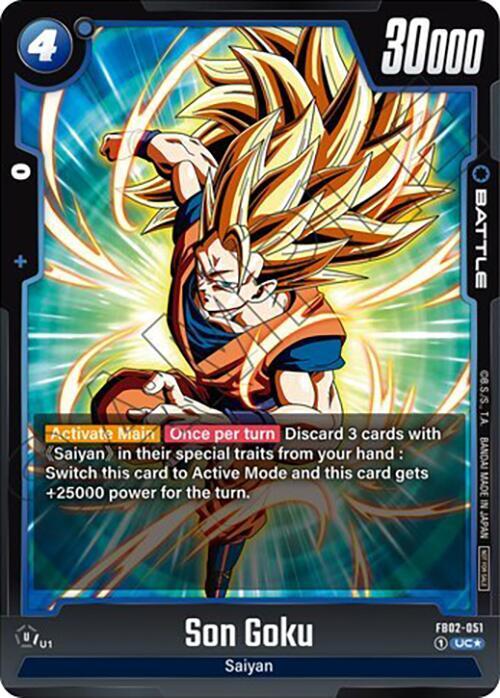 Son Goku (Tournament Pack 02) FB02-051 card from Tournament and Championship Promos