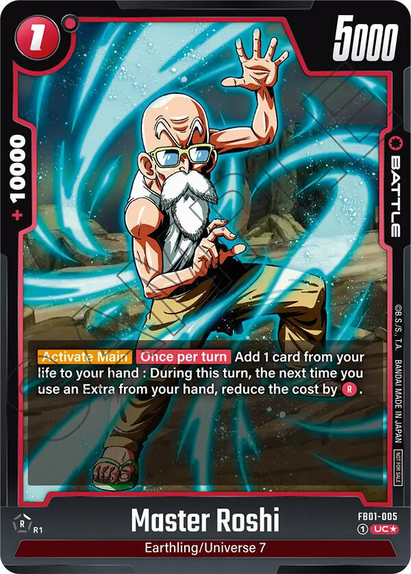 Master Roshi (Championship Pack 01) FB01-005 card from Tournament and Championship Promos
