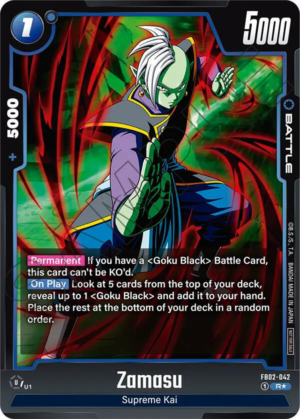 Zamasu (Championship Pack 01) FB02-042 card from Tournament and Championship Promos