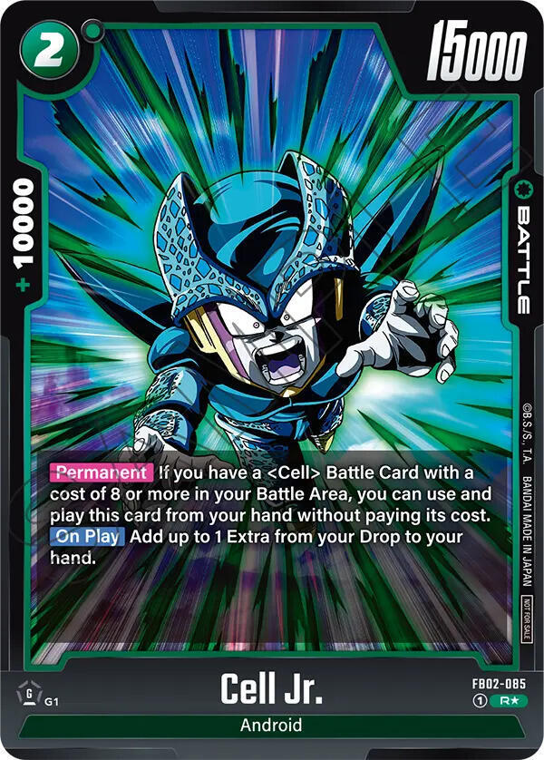 Cell Jr. (Championship Pack 01) FB02-085 card from Tournament and Championship Promos