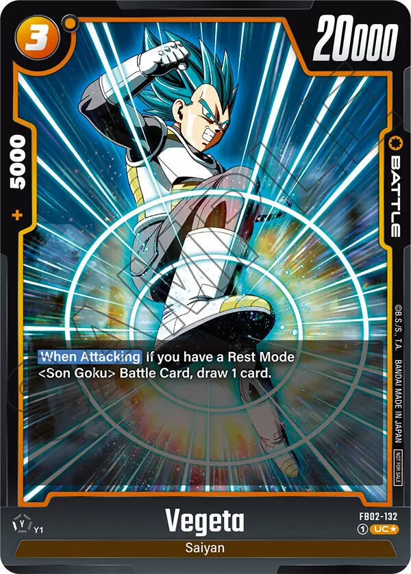 Vegeta (Championship Pack 01) FB02-132 card from Tournament and Championship Promos