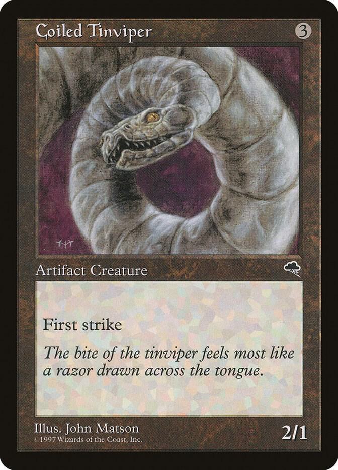 Coiled Tinviper 279 card from Tempest