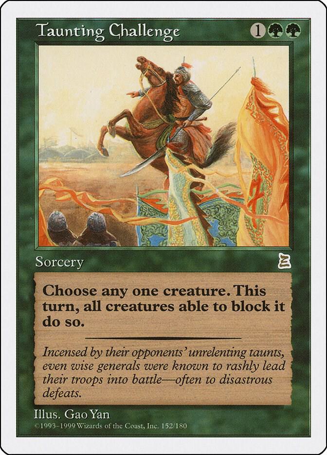 Taunting Challenge 152 card from Portal Three Kingdoms