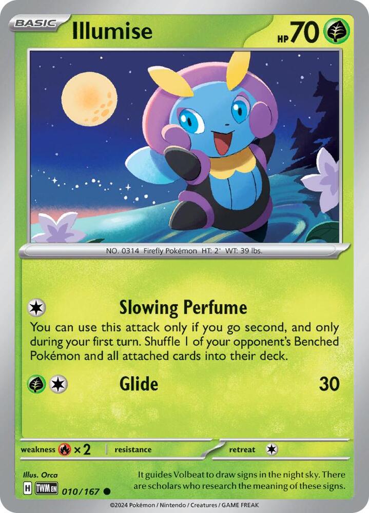 Illumise 010/167 card from SV06: Twilight Masquerade