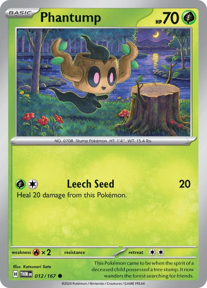 Phantump 012/167 card from SV06: Twilight Masquerade