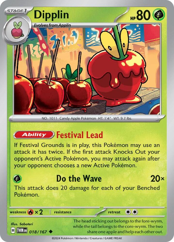 Dipplin 018/167 card from SV06: Twilight Masquerade