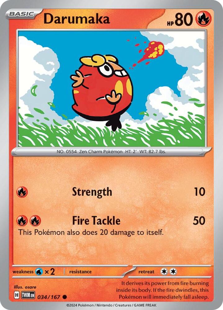 Darumaka 034/167 card from SV06: Twilight Masquerade