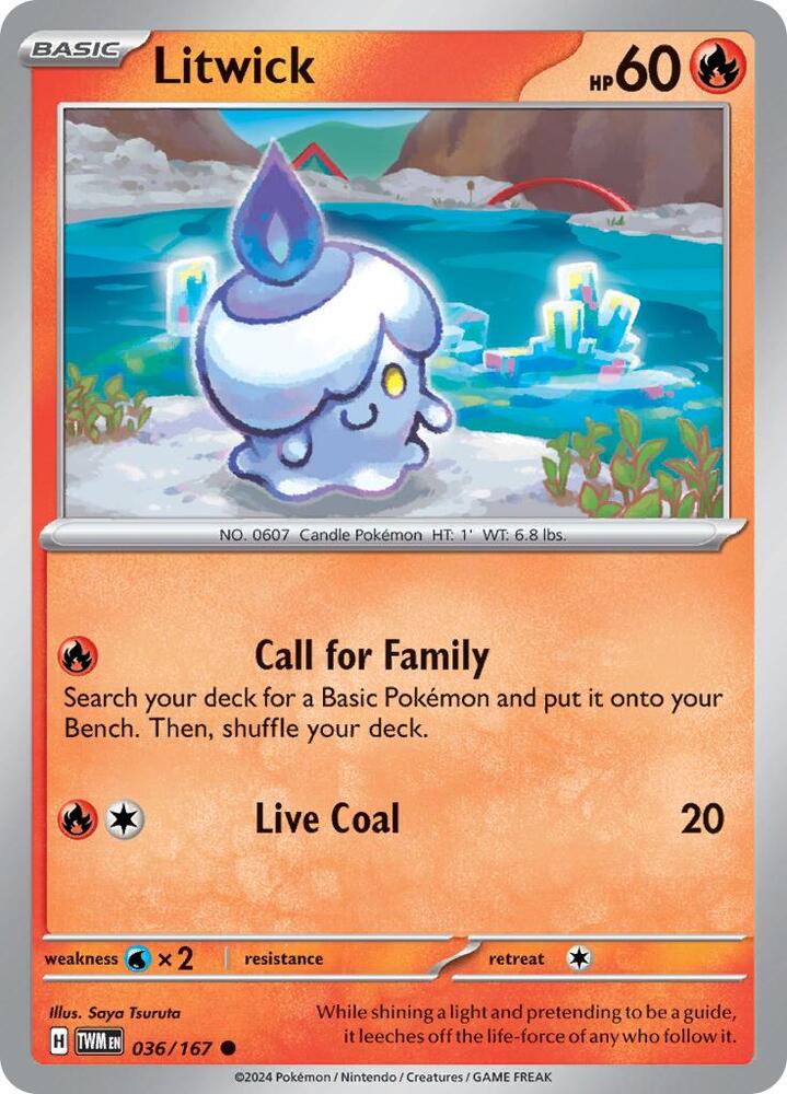 Litwick 036/167 card from SV06: Twilight Masquerade
