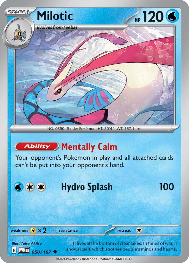 Milotic 050/167 card from SV06: Twilight Masquerade