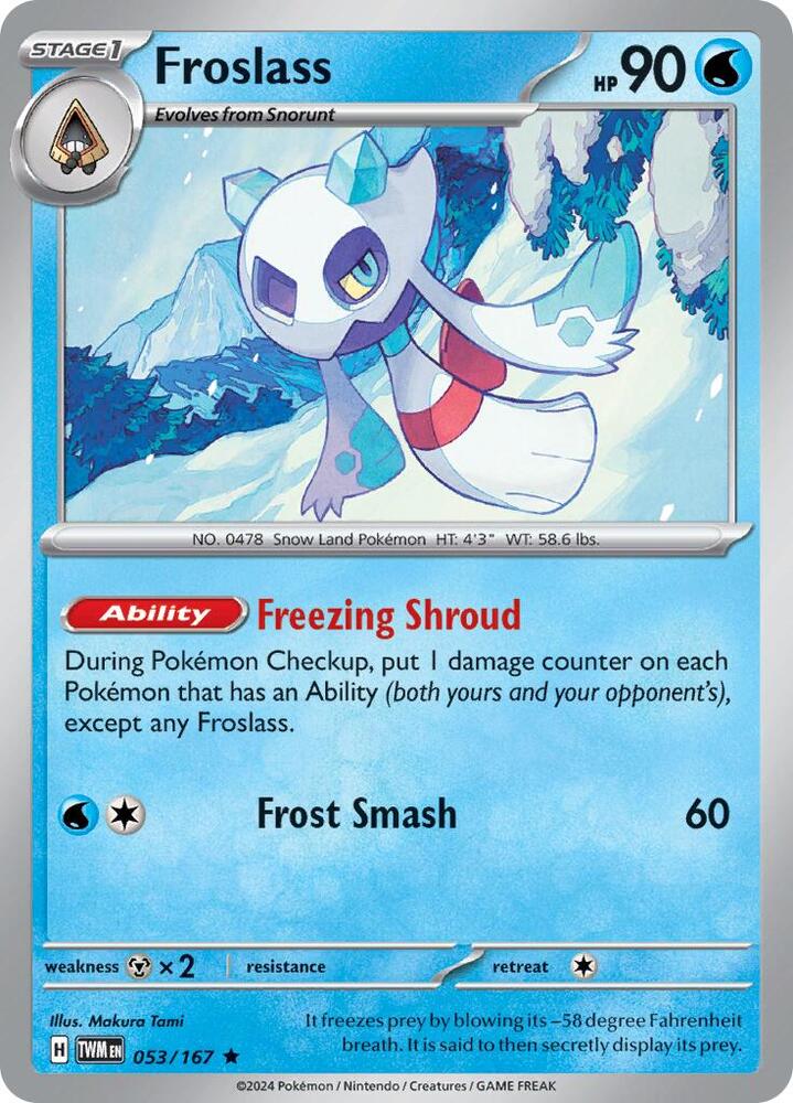 Froslass 053/167 card from SV06: Twilight Masquerade