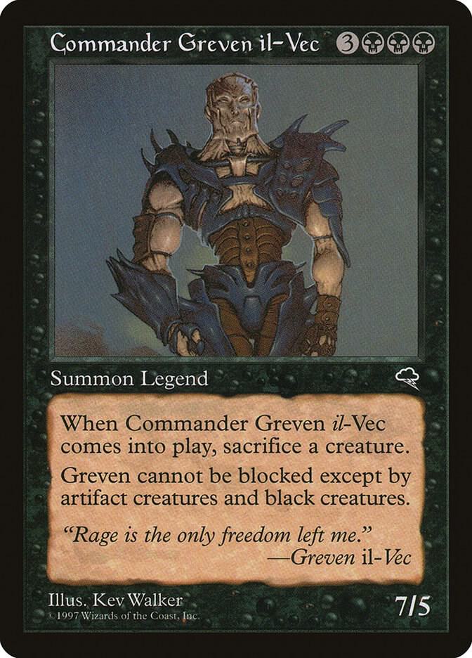 Commander Greven il-Vec 115 card from Tempest