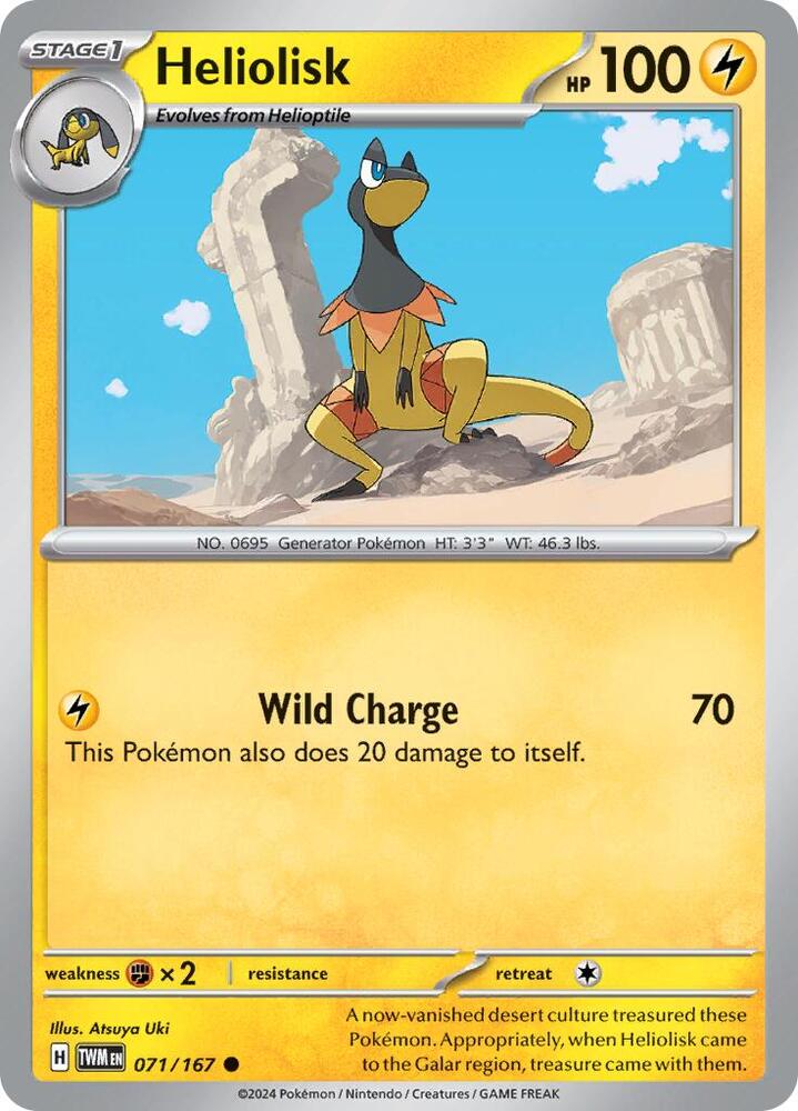 Heliolisk 071/167 card from SV06: Twilight Masquerade