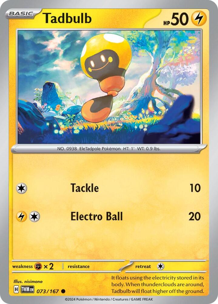 Tadbulb 073/167 card from SV06: Twilight Masquerade