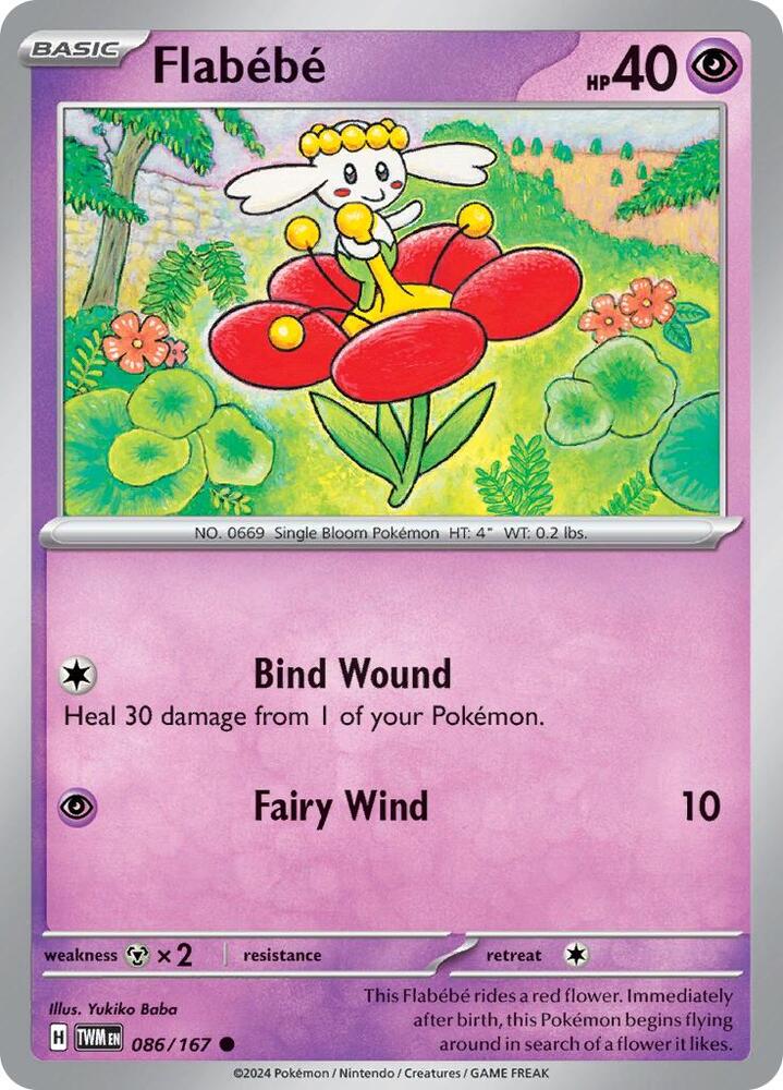 Flabebe 086/167 card from SV06: Twilight Masquerade