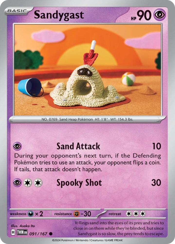 Sandygast 091/167 card from SV06: Twilight Masquerade