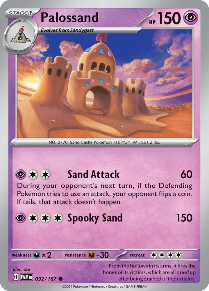 Palossand 092/167 card from SV06: Twilight Masquerade