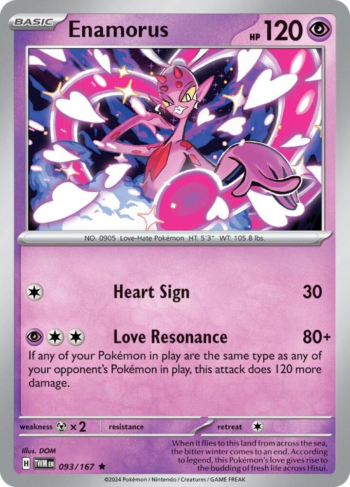 Enamorus 093/167 card from SV06: Twilight Masquerade