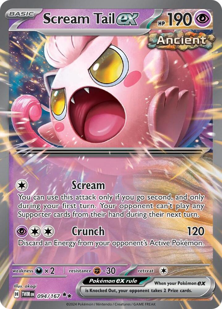 Scream Tail ex 094/167 card from SV06: Twilight Masquerade
