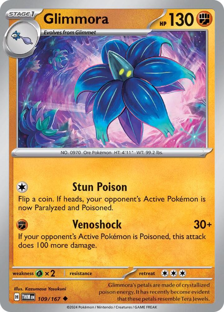 Glimmora 109/167 card from SV06: Twilight Masquerade