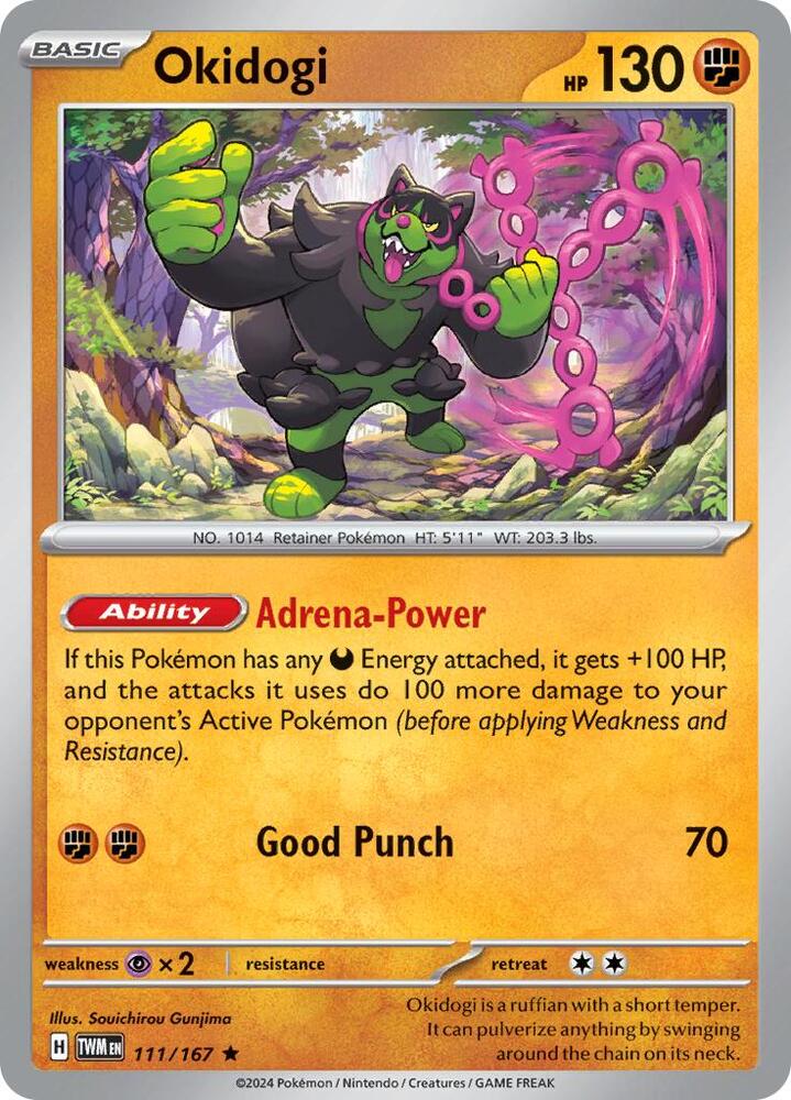 Okidogi 111/167 card from SV06: Twilight Masquerade
