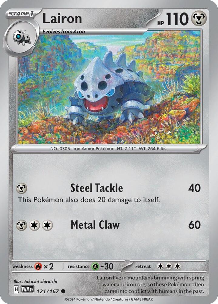 Lairon 121/167 card from SV06: Twilight Masquerade